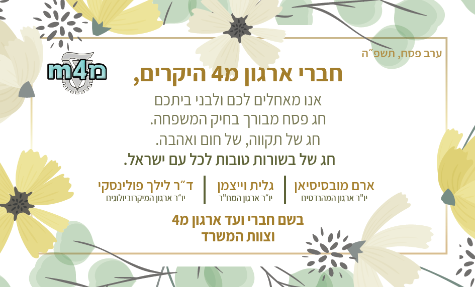 ברכת היו"רים לחג הפסח 2025